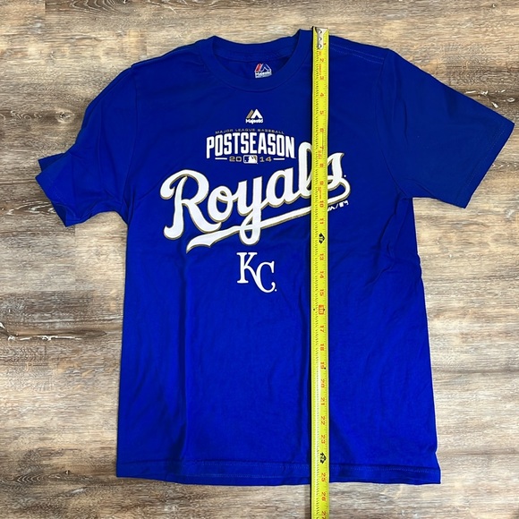 Majestic KansasCity Royals Kids 2014 PostSeason Blue Tshirt Bundle 1 Large 1 XL - Picture 2 of 11